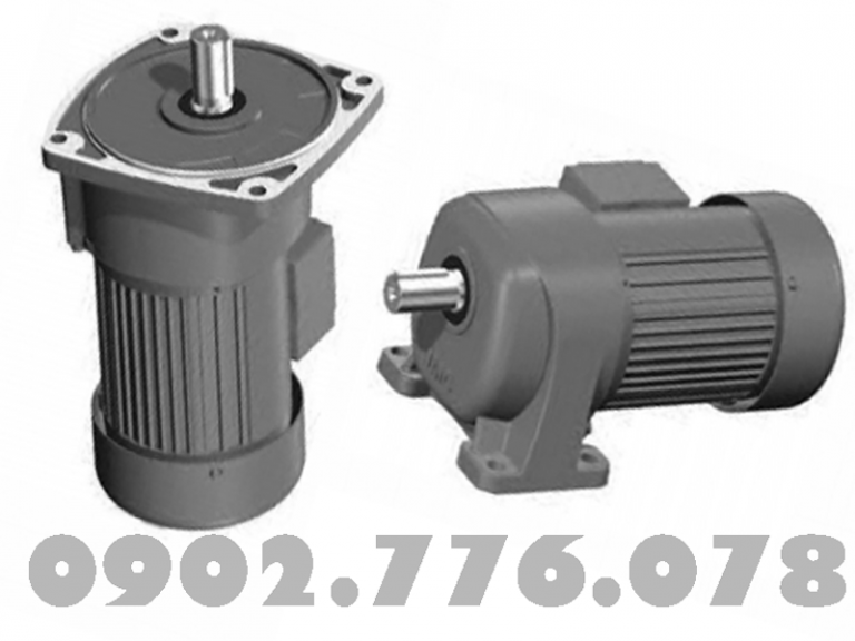 motor giảm tốc chân đế, mặt bích